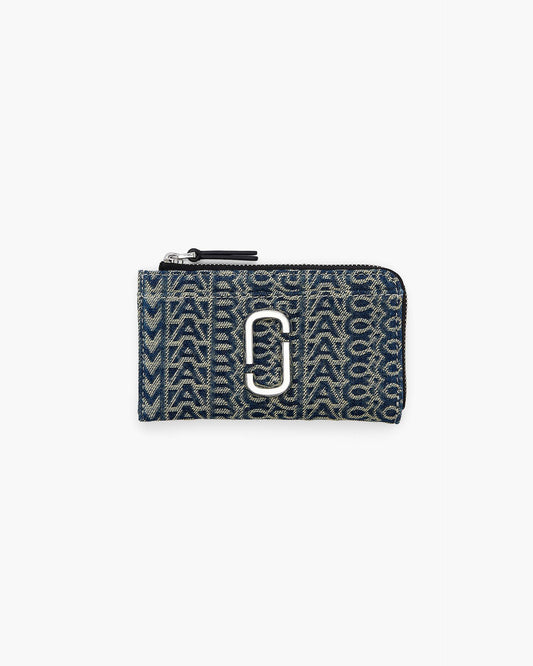 The Monogram  Denim J Marc Top Zip Multi Wallet