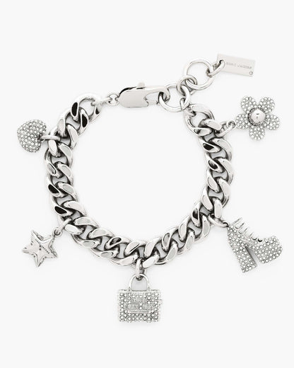 The Pave  Mini Icon Charm Bracelet