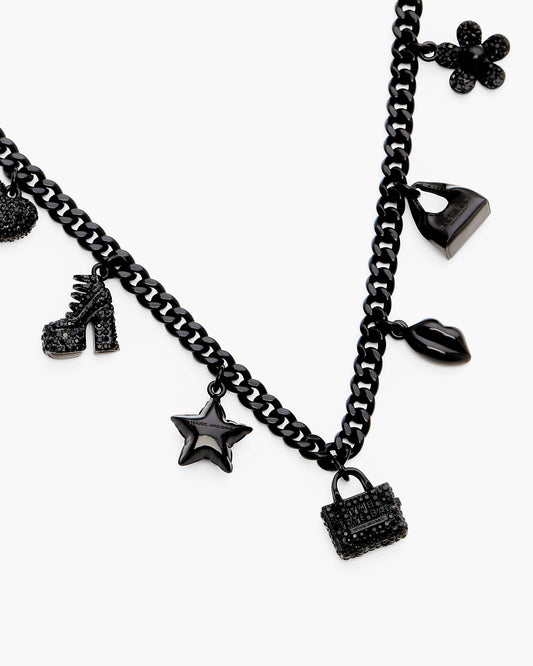 Mini Icon Pave Charm Necklace