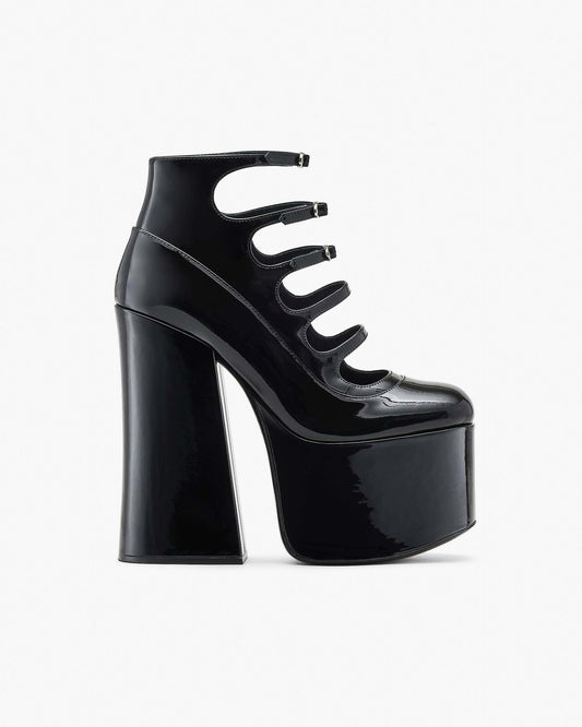 The Patent  Leather Kiki Ankle Boot