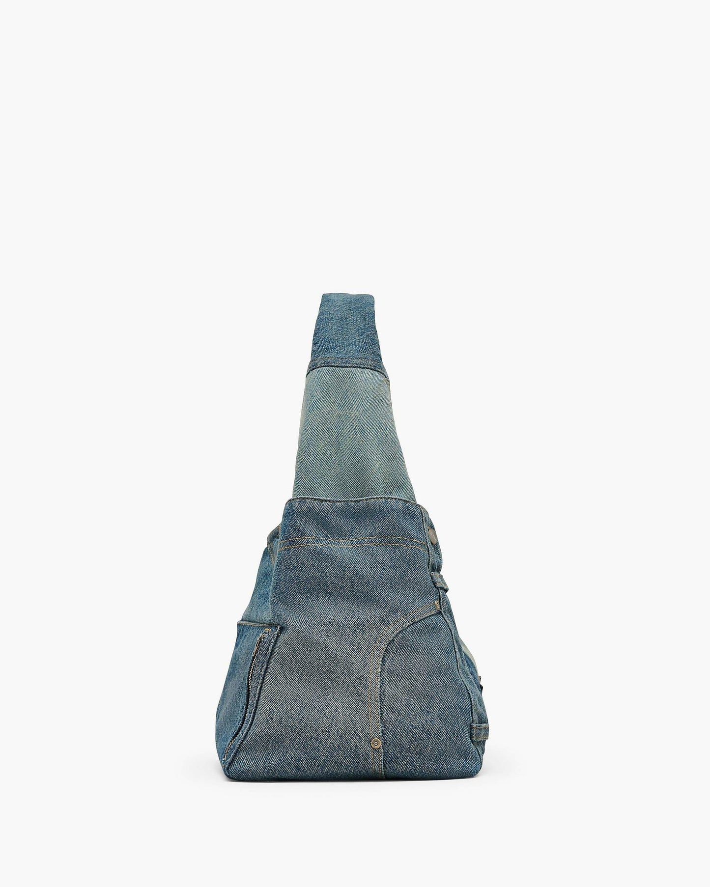 The Deconstructed  Denim Sack Bag