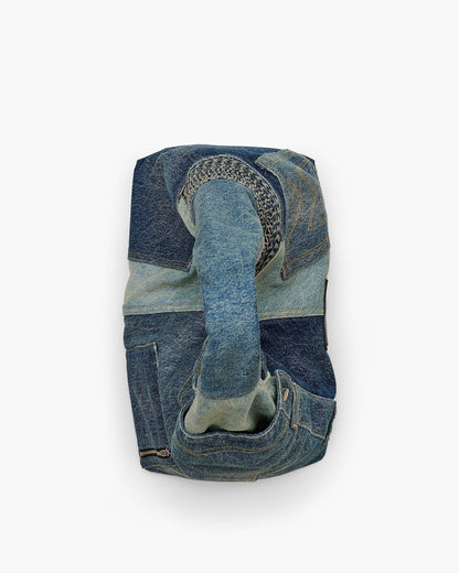 The Deconstructed  Denim Sack Bag
