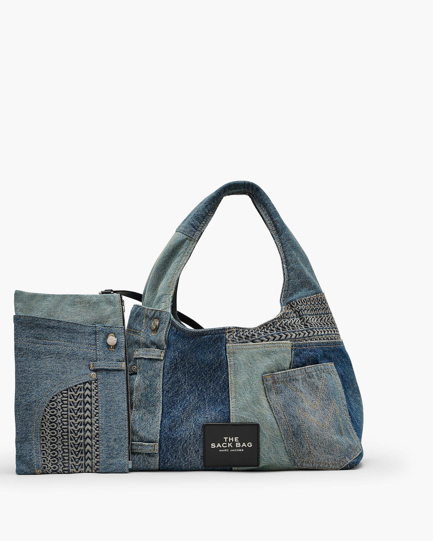 The Deconstructed  Denim Sack Bag