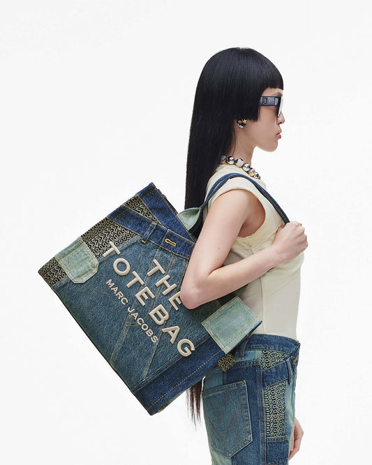 The Deconstructed  Denim Large Tote Bag