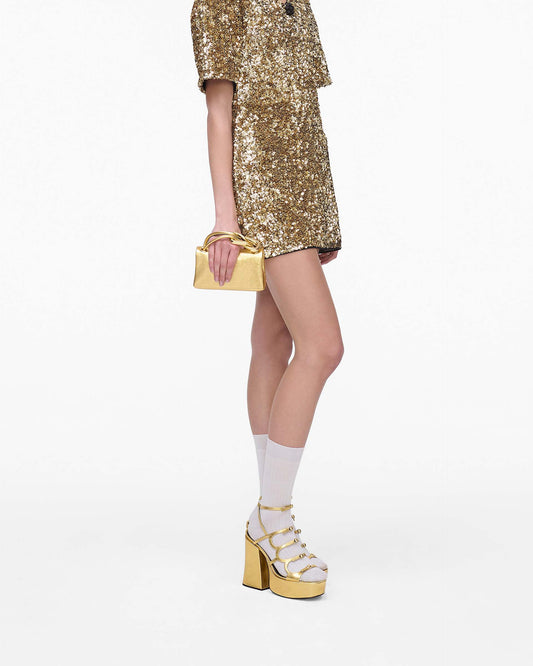 The Metallic  Micro Dual Bag