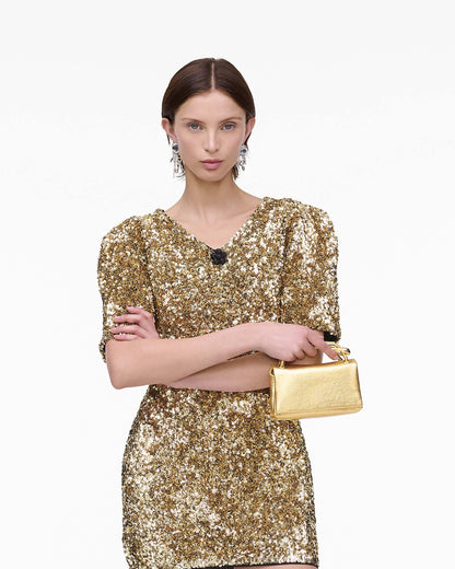The Metallic  Micro Dual Bag