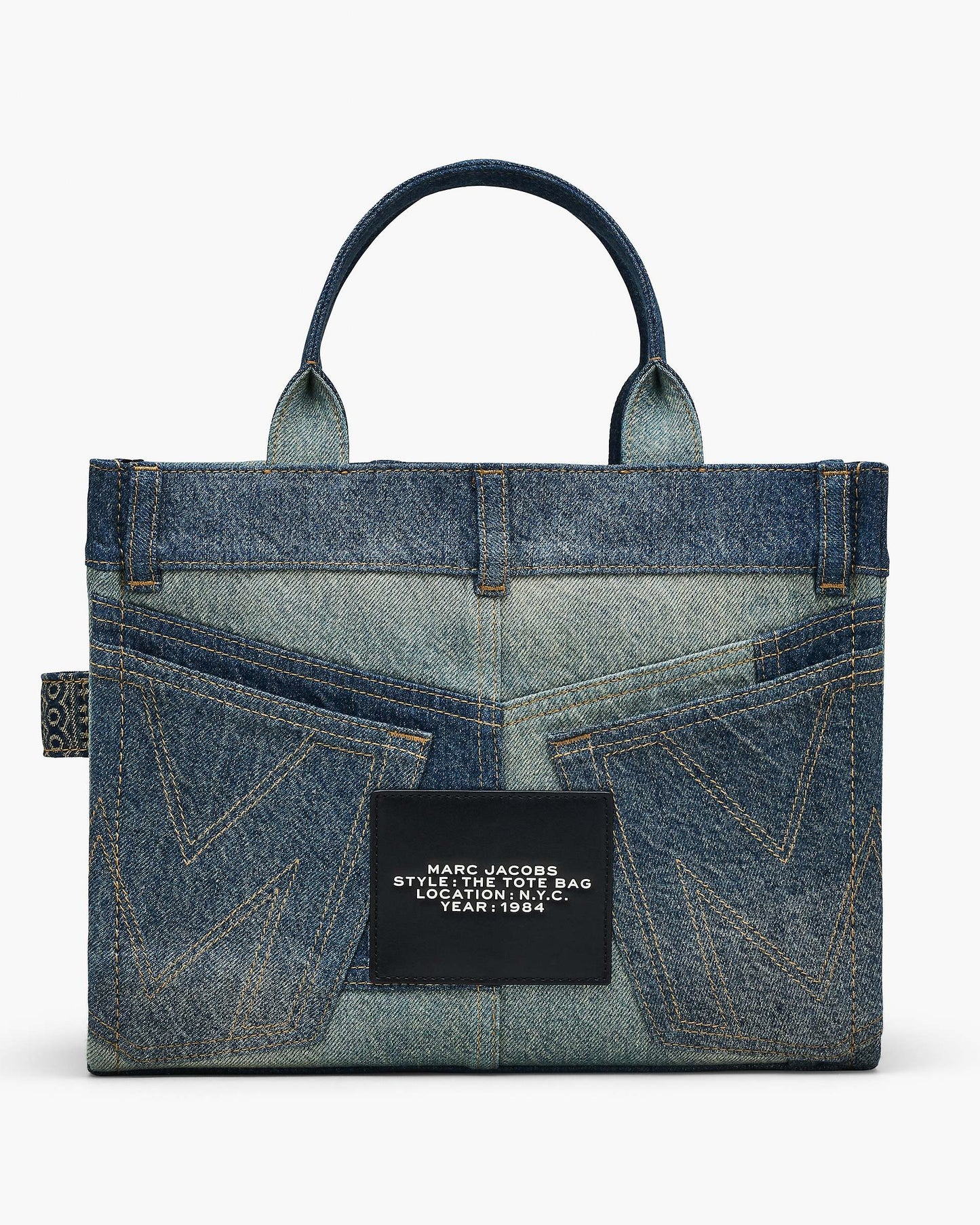 The Deconstructed  Denim Medium Tote Bag