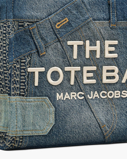 The Deconstructed  Denim Medium Tote Bag