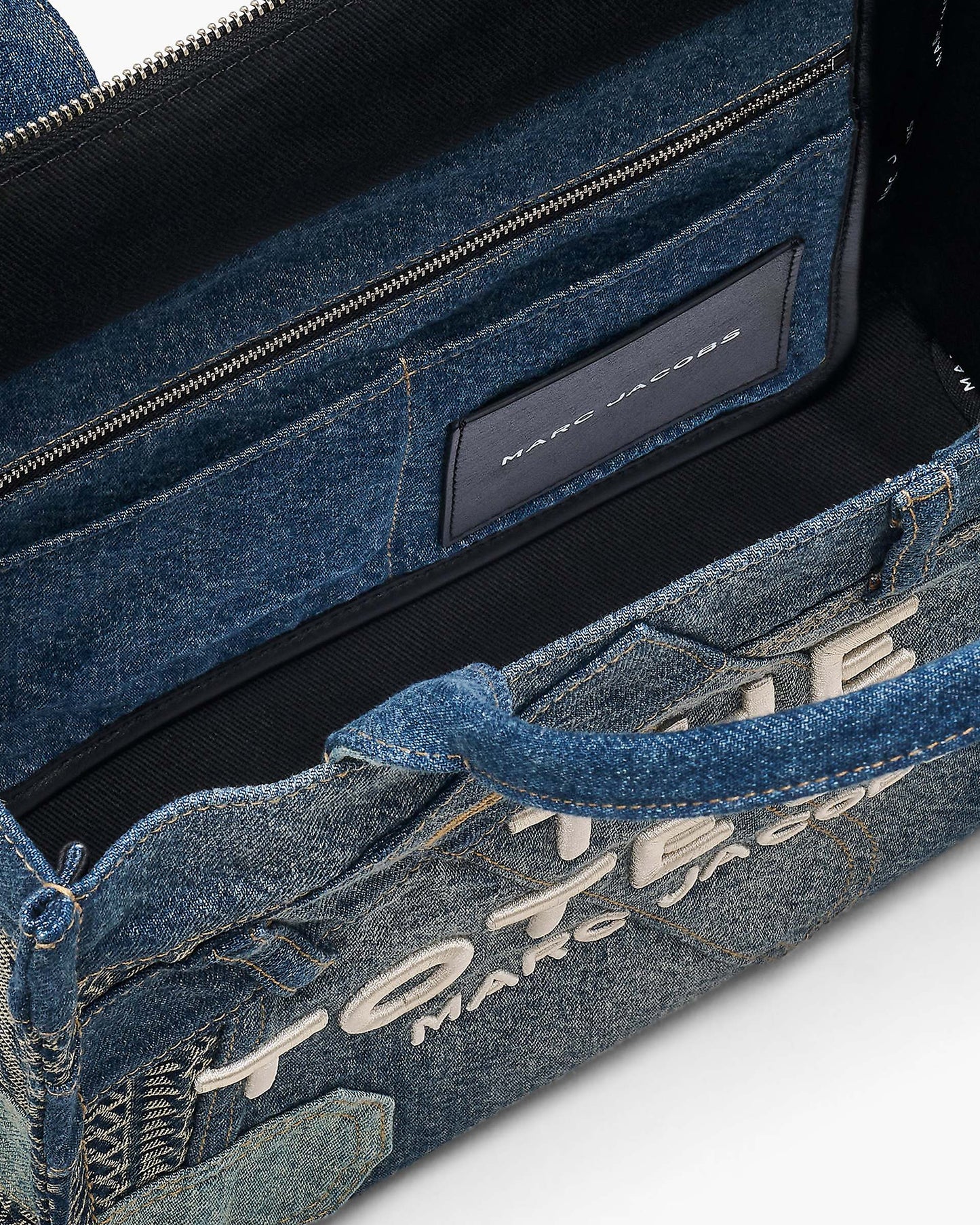 The Deconstructed  Denim Medium Tote Bag