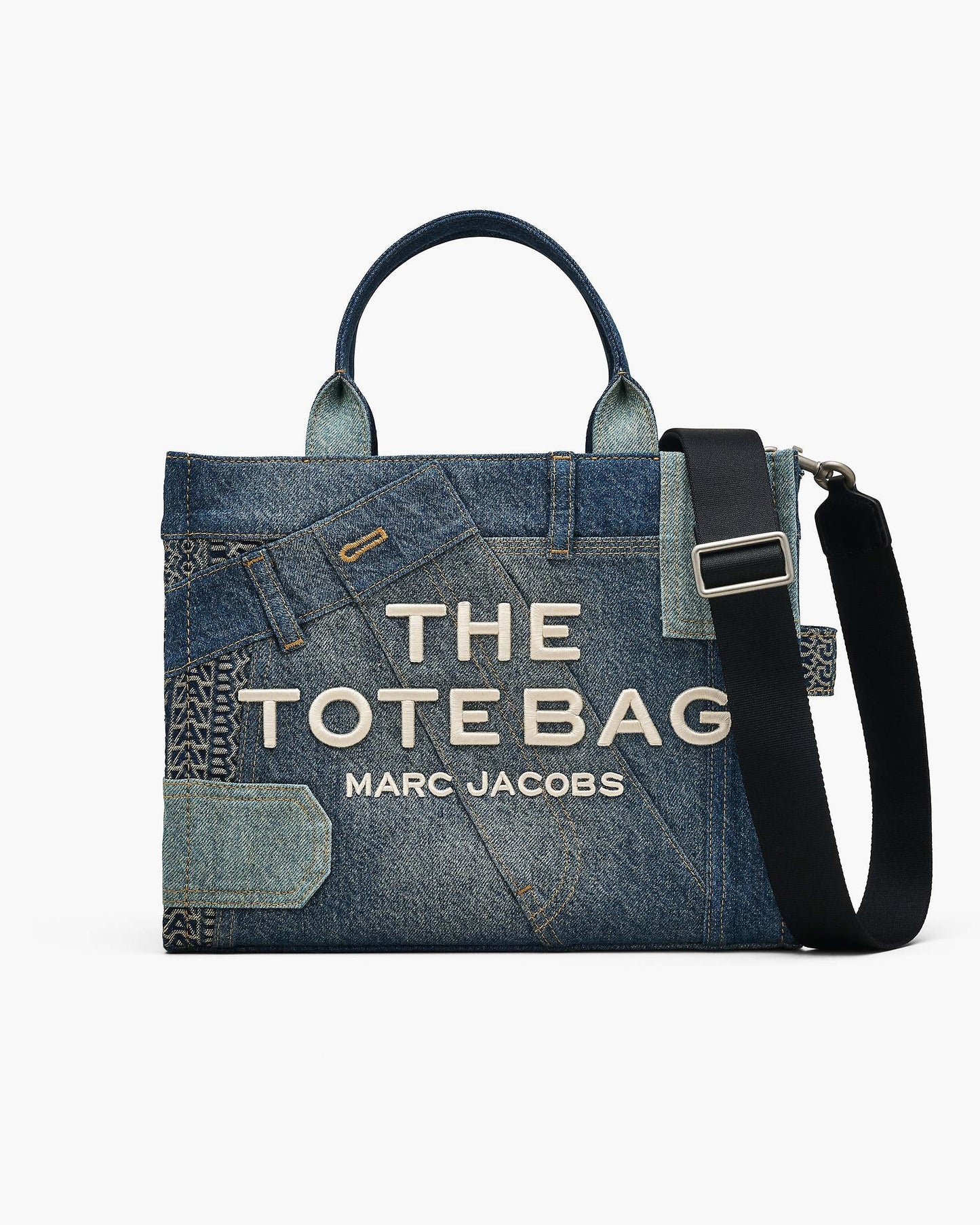 The Deconstructed  Denim Medium Tote Bag