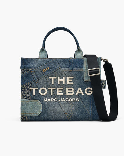 The Deconstructed  Denim Medium Tote Bag