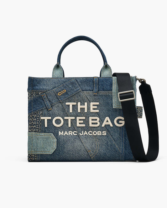 The Deconstructed  Denim Medium Tote Bag