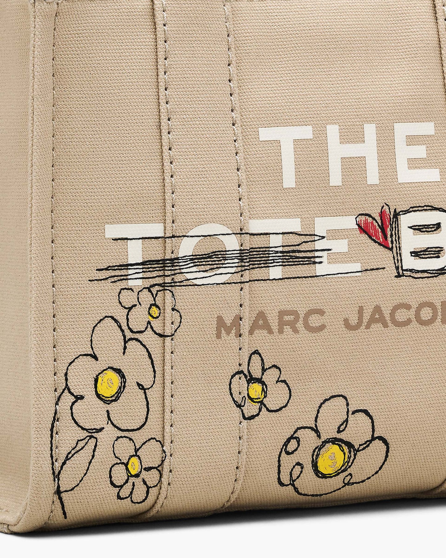 The Daisy  Doodle Canvas Small Tote Bag