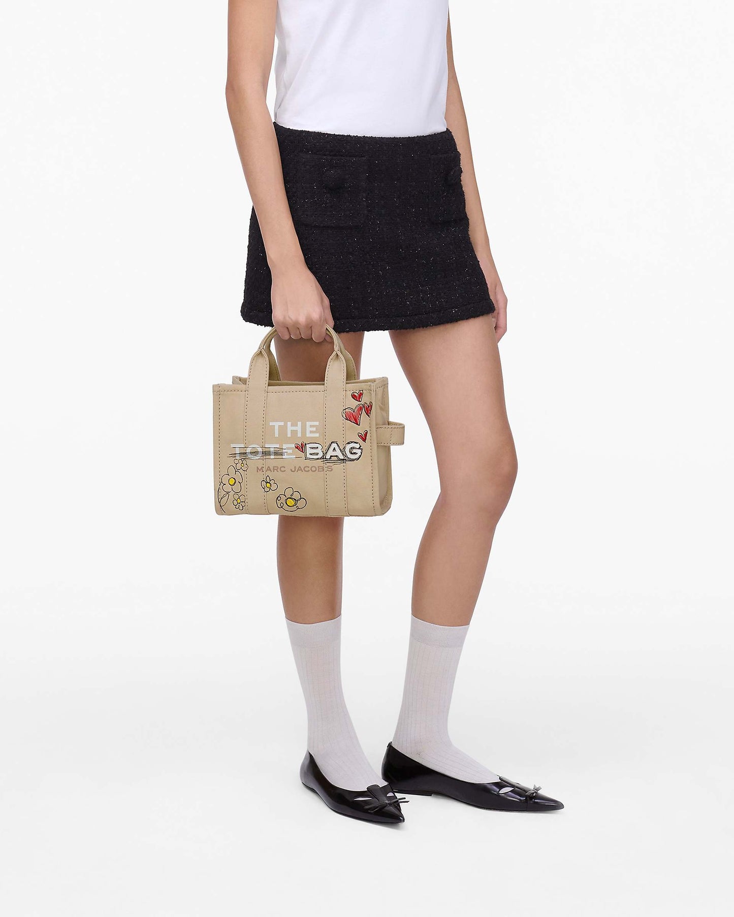 The Daisy  Doodle Canvas Small Tote Bag
