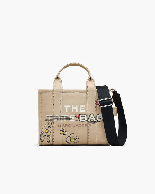 The Daisy  Doodle Canvas Small Tote Bag