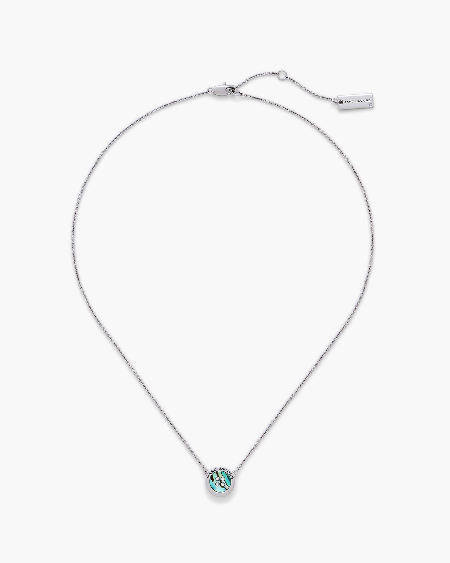 The Button  Abalone Necklace