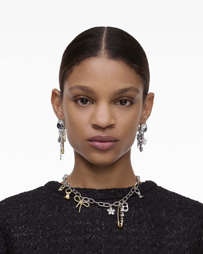 The Grunge  Glam Charm Necklace
