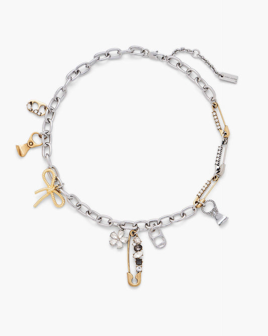 The Grunge  Glam Charm Necklace