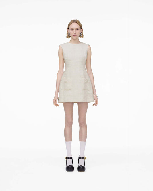 Sculptural Tweed Dress